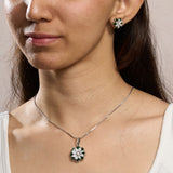 Emerald Bloom Elegance Pendant