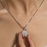 Blush Petal Glow Pendant