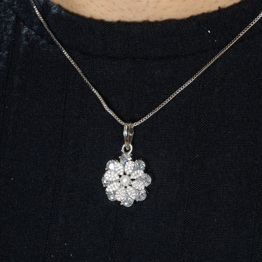 Ivory Blossom Spark Pendant