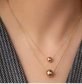Dual Clio 18 KT Gold Plated Demi-Fine Necklace