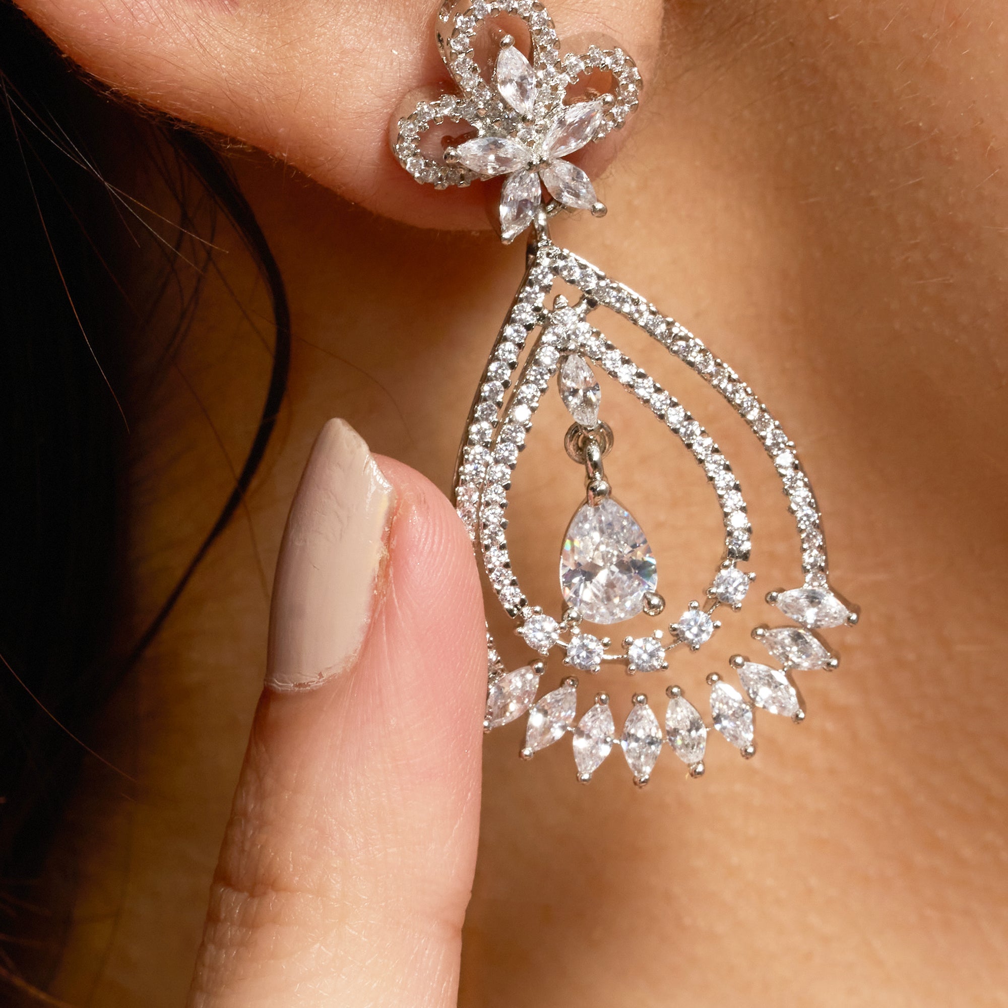 Celestine Bloom Statement Earrings