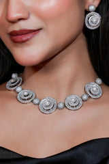 Swirl-e-Noor Pearl Necklace & Earring Set