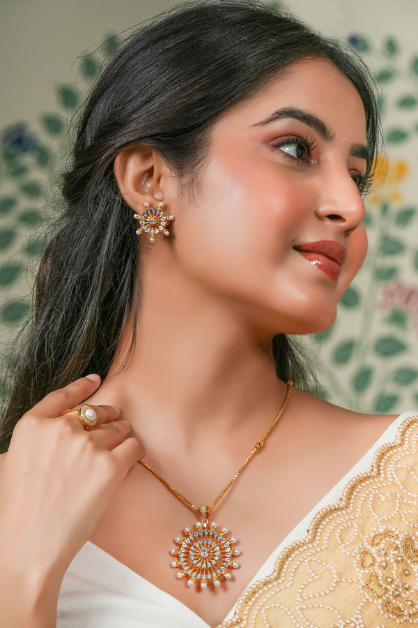 Pearl Solstice Pearl Pendant & Earring Set