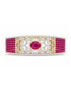 Ruby Noire Gold Elegance Bracelet