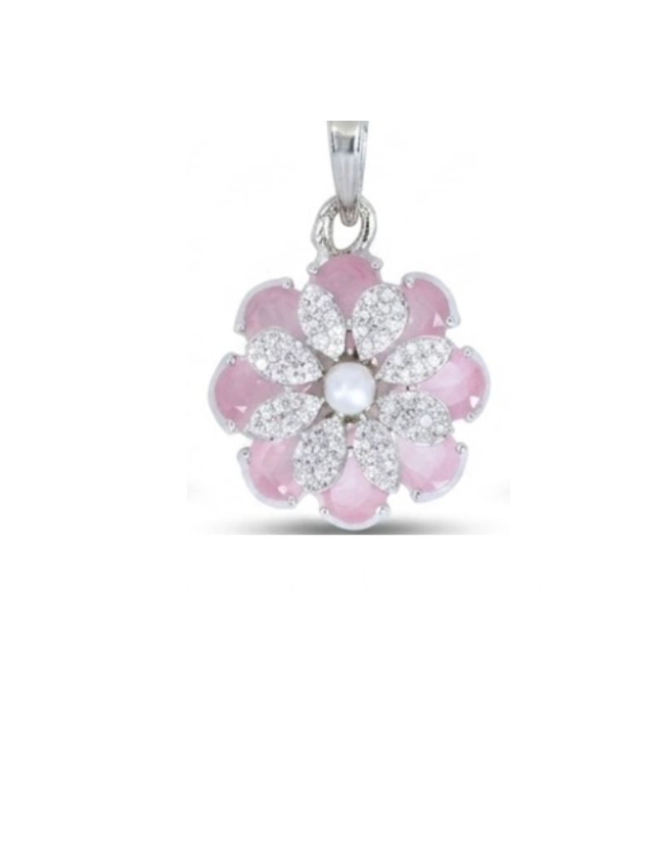 Blush Petal Glow Pendant