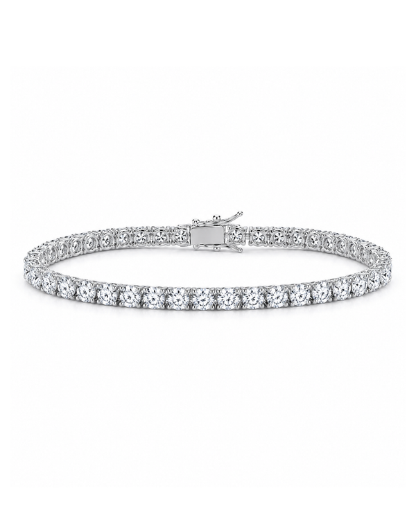 Silver Mist Tennis Bracelet (3 mm)