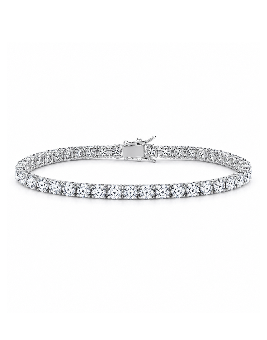 Silver Mist Tennis Bracelet (3 mm)