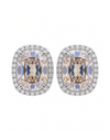 Aurielle Champagne Halo Studs