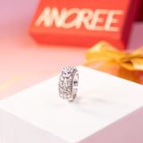 Celestial Halo Sparkle Ring